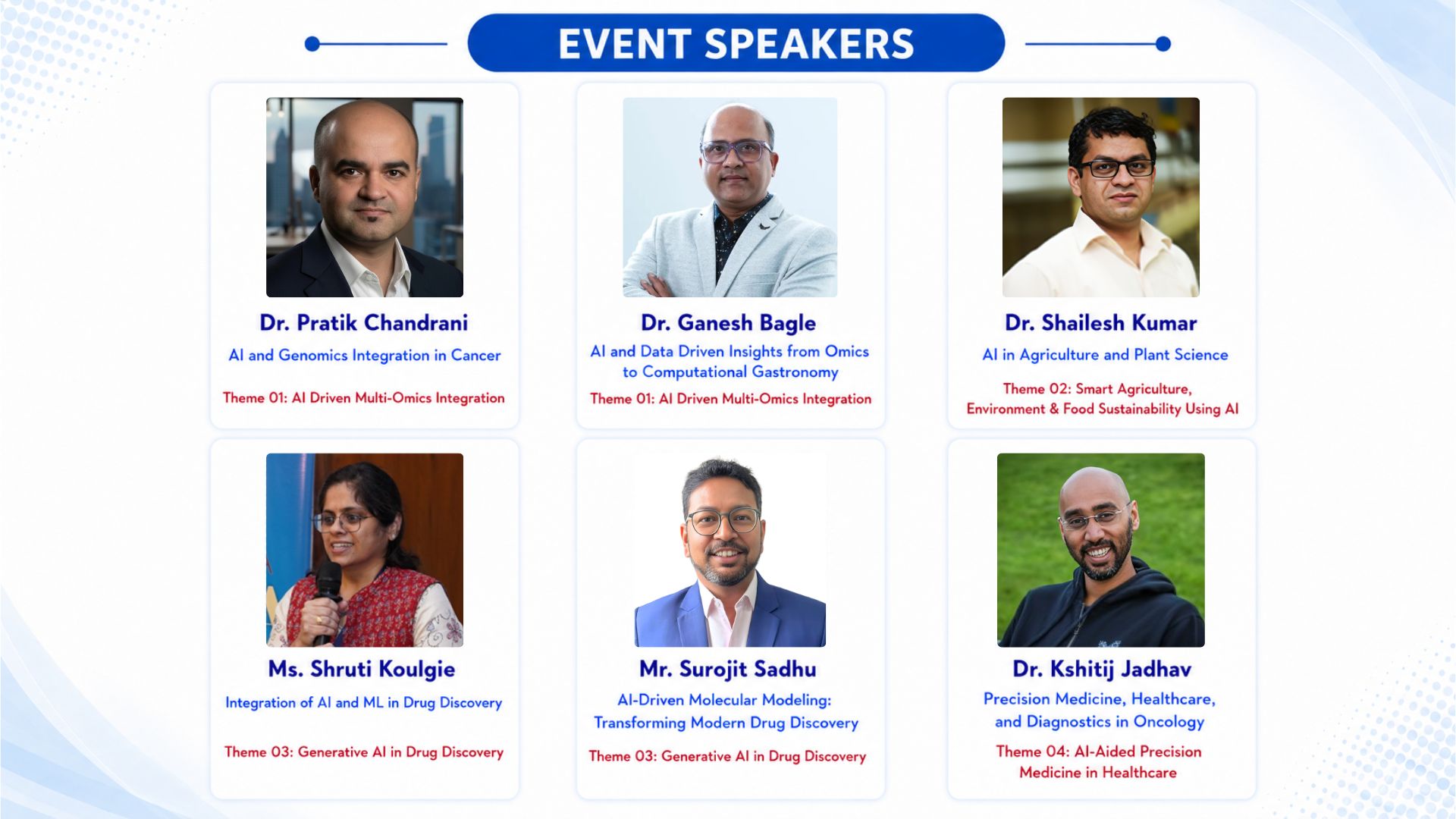 Event speakers for AIDTB 2026